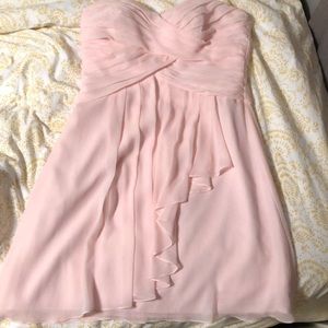 Blush bridesmaid dress